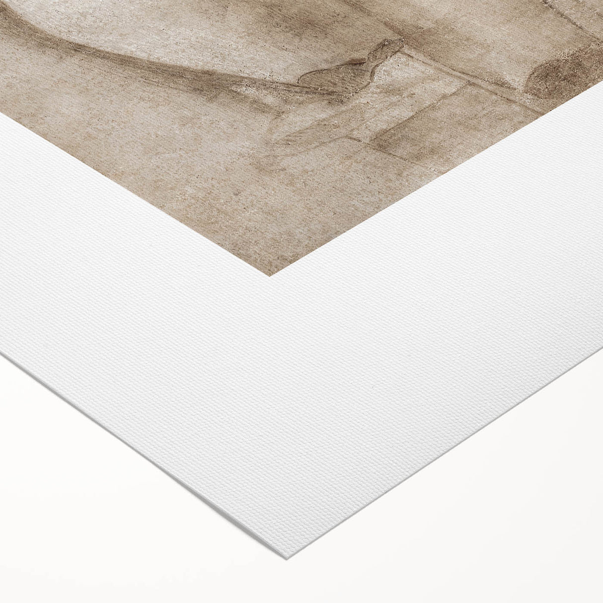 Vintage Nude Study Grunge Wall Art - Minimalist Grunge Canvas Print