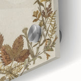 Pressed Botanical Grunge Wall Art - Vintage Floral Grunge Canvas Print