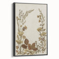 Pressed Botanical Grunge Wall Art - Vintage Floral Grunge Canvas Print
