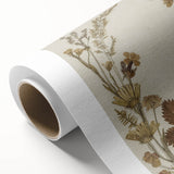 Pressed Botanical Grunge Wall Art - Vintage Floral Grunge Canvas Print