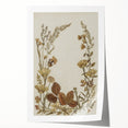 Pressed Botanical Grunge Wall Art - Vintage Floral Grunge Canvas Print