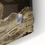 Vintage Moonlit Landscape Grunge Wall Art - Cosmic Grunge Canvas Print