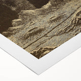 Vintage Moonlit Landscape Grunge Wall Art - Cosmic Grunge Canvas Print