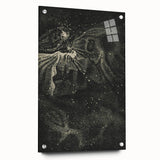 Cosmic Nebula Grunge Wall Art - Vintage Celestial Grunge Canvas Print