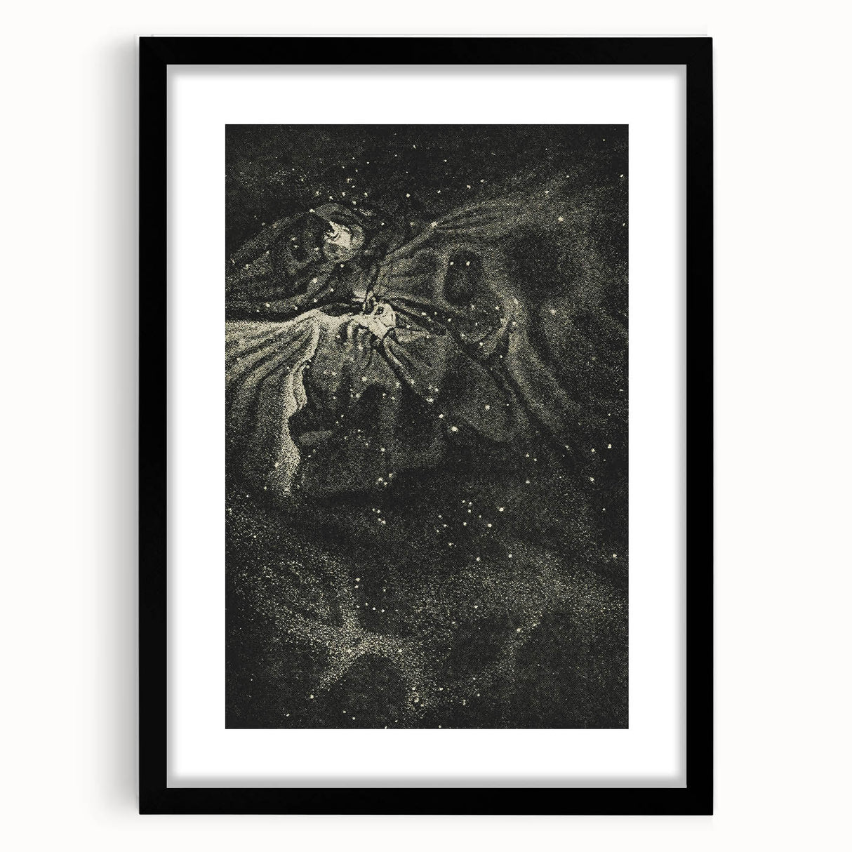 Cosmic Nebula Grunge Wall Art - Vintage Celestial Grunge Canvas Print