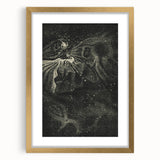 Cosmic Nebula Grunge Wall Art - Vintage Celestial Grunge Canvas Print