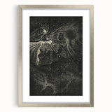 Cosmic Nebula Grunge Wall Art - Vintage Celestial Grunge Canvas Print