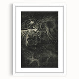 Cosmic Nebula Grunge Wall Art - Vintage Celestial Grunge Canvas Print