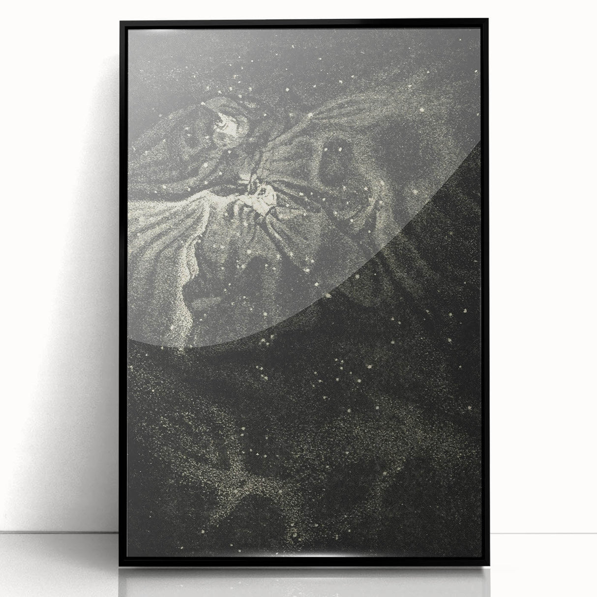 Cosmic Nebula Grunge Wall Art - Vintage Celestial Grunge Canvas Print