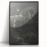 Cosmic Nebula Grunge Wall Art - Vintage Celestial Grunge Canvas Print