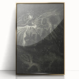 Cosmic Nebula Grunge Wall Art - Vintage Celestial Grunge Canvas Print