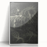 Cosmic Nebula Grunge Wall Art - Vintage Celestial Grunge Canvas Print