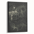 Cosmic Nebula Grunge Wall Art - Vintage Celestial Grunge Canvas Print