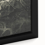 Cosmic Nebula Grunge Wall Art - Vintage Celestial Grunge Canvas Print