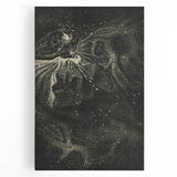 Cosmic Nebula Grunge Wall Art - Vintage Celestial Grunge Canvas Print
