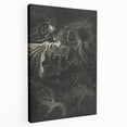 Cosmic Nebula Grunge Wall Art - Vintage Celestial Grunge Canvas Print