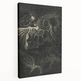 Cosmic Nebula Grunge Wall Art - Vintage Celestial Grunge Canvas Print