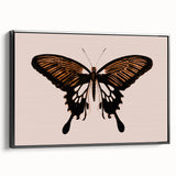 Urban Grunge Art | Grunge Butterfly Wall Art | Modern Grunge Canvas Print