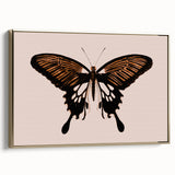Urban Grunge Art | Grunge Butterfly Wall Art | Modern Grunge Canvas Print