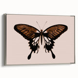Urban Grunge Art | Grunge Butterfly Wall Art | Modern Grunge Canvas Print