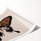 Urban Grunge Art | Grunge Butterfly Wall Art | Modern Grunge Canvas Print