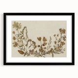Vintage Grunge Floral Wall Art | Grunge Aesthetic Canvas Print | Distressed Art