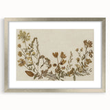Vintage Grunge Floral Wall Art | Grunge Aesthetic Canvas Print | Distressed Art