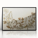 Vintage Grunge Floral Wall Art | Grunge Aesthetic Canvas Print | Distressed Art