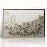 Vintage Grunge Floral Wall Art | Grunge Aesthetic Canvas Print | Distressed Art