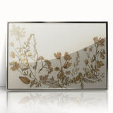 Vintage Grunge Floral Wall Art | Grunge Aesthetic Canvas Print | Distressed Art