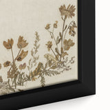 Vintage Grunge Floral Wall Art | Grunge Aesthetic Canvas Print | Distressed Art