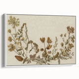 Vintage Grunge Floral Wall Art | Grunge Aesthetic Canvas Print | Distressed Art