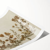 Vintage Grunge Floral Wall Art | Grunge Aesthetic Canvas Print | Distressed Art