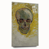 Edgy Urban Grunge Wall Art - Abstract Skull Grunge Aesthetic Decor