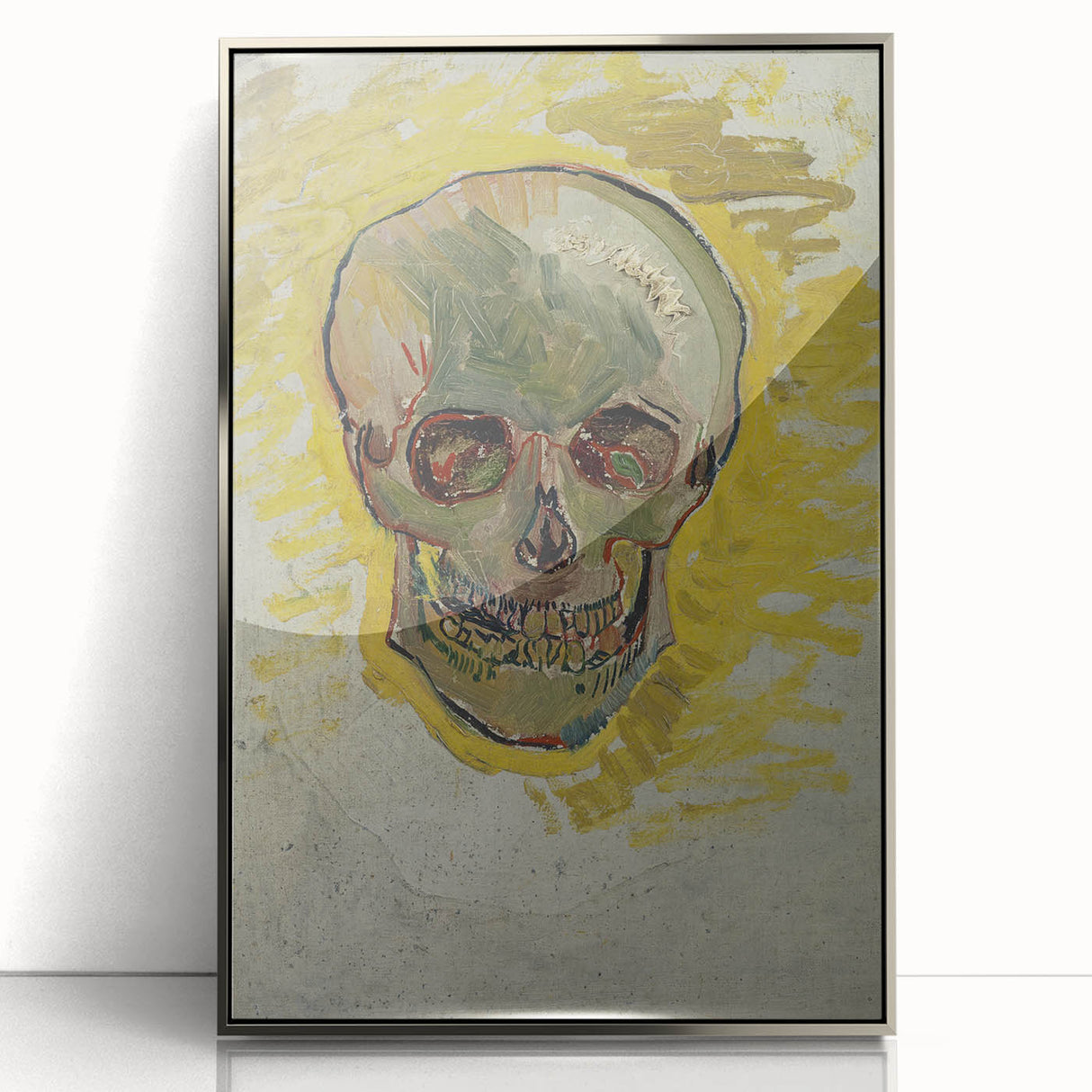 Edgy Urban Grunge Wall Art - Abstract Skull Grunge Aesthetic Decor