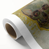 Edgy Urban Grunge Wall Art - Abstract Skull Grunge Aesthetic Decor