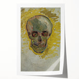 Edgy Urban Grunge Wall Art - Abstract Skull Grunge Aesthetic Decor