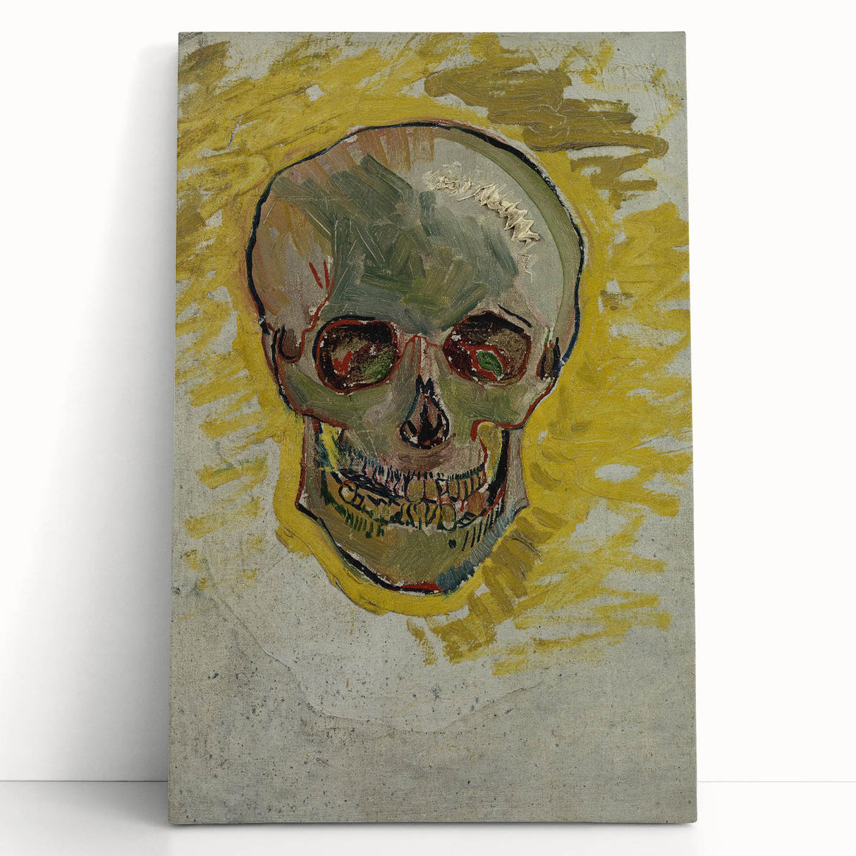 Edgy Urban Grunge Wall Art - Abstract Skull Grunge Aesthetic Decor