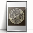 Grunge Wall Art | Abstract Grunge Moon Design | Vintage Grunge Canvas Print