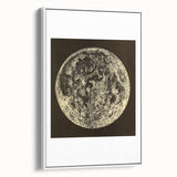 Grunge Wall Art | Abstract Grunge Moon Design | Vintage Grunge Canvas Print