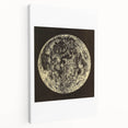 Grunge Wall Art | Abstract Grunge Moon Design | Vintage Grunge Canvas Print