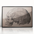 Grunge Skull Wall Art | Urban Grunge Aesthetic Art | Vintage Skull Print