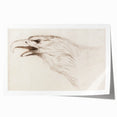 Grunge Wall Art: Abstract Eagle Sketch | Vintage Grunge Canvas Print
