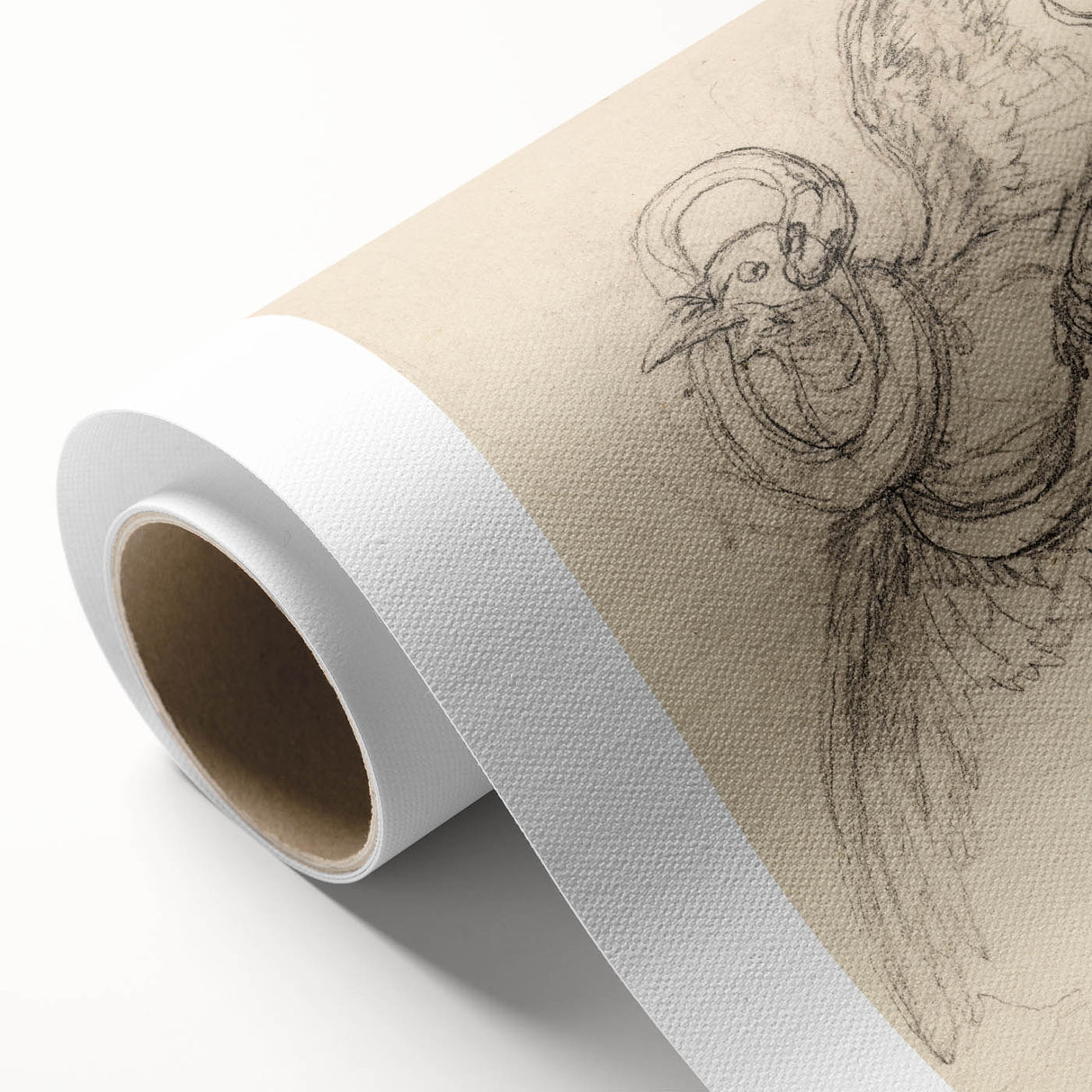 Grunge Wall Art | Vintage Grunge Bird Sketch | Abstract Grunge Aesthetic