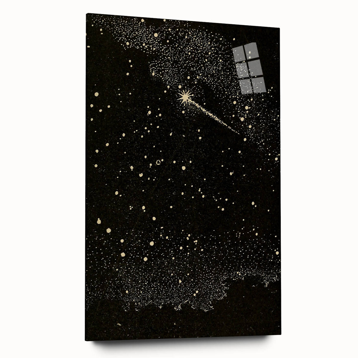 Grunge Wall Art | Vintage Cosmic Starburst Print | Abstract Grunge Art
