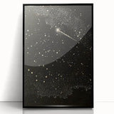 Grunge Wall Art | Vintage Cosmic Starburst Print | Abstract Grunge Art