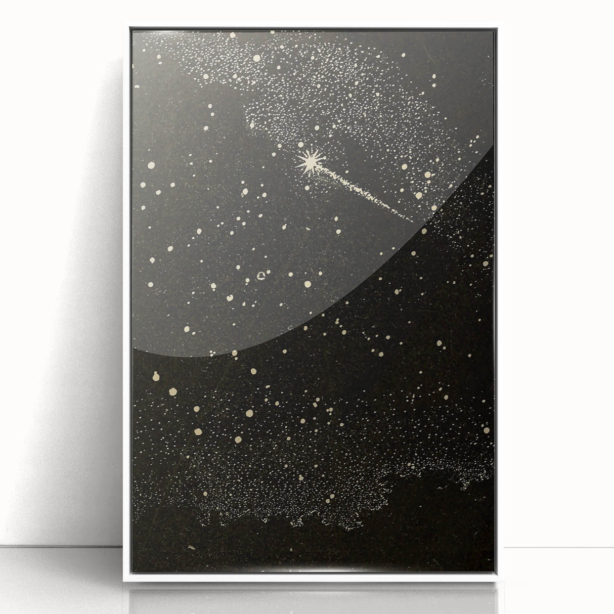 Grunge Wall Art | Vintage Cosmic Starburst Print | Abstract Grunge Art