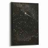 Grunge Wall Art | Vintage Cosmic Starburst Print | Abstract Grunge Art