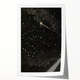 Grunge Wall Art | Vintage Cosmic Starburst Print | Abstract Grunge Art