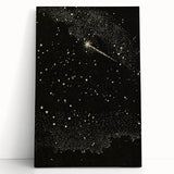 Grunge Wall Art | Vintage Cosmic Starburst Print | Abstract Grunge Art